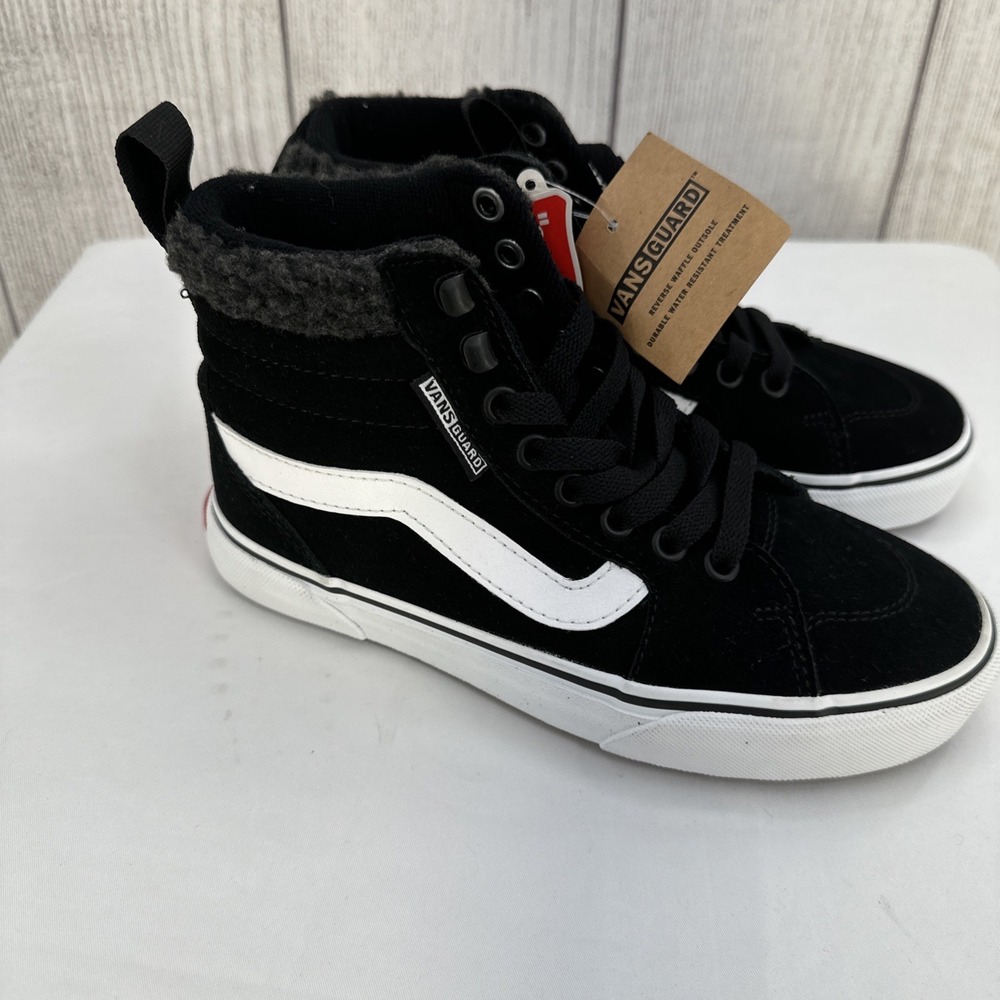 Vans Filmore Sneakers Womens 5 Black White Suede Hi Top Vanguard Trainers